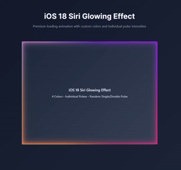 iOS 18 Siri Glowing Effect